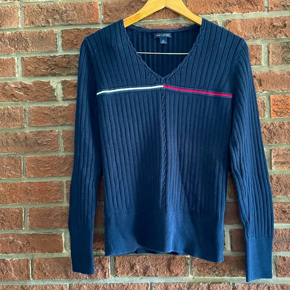 Tommy Hilfiger Sweaters - Y2K Tommy Hilfiger ribbed knit sweater